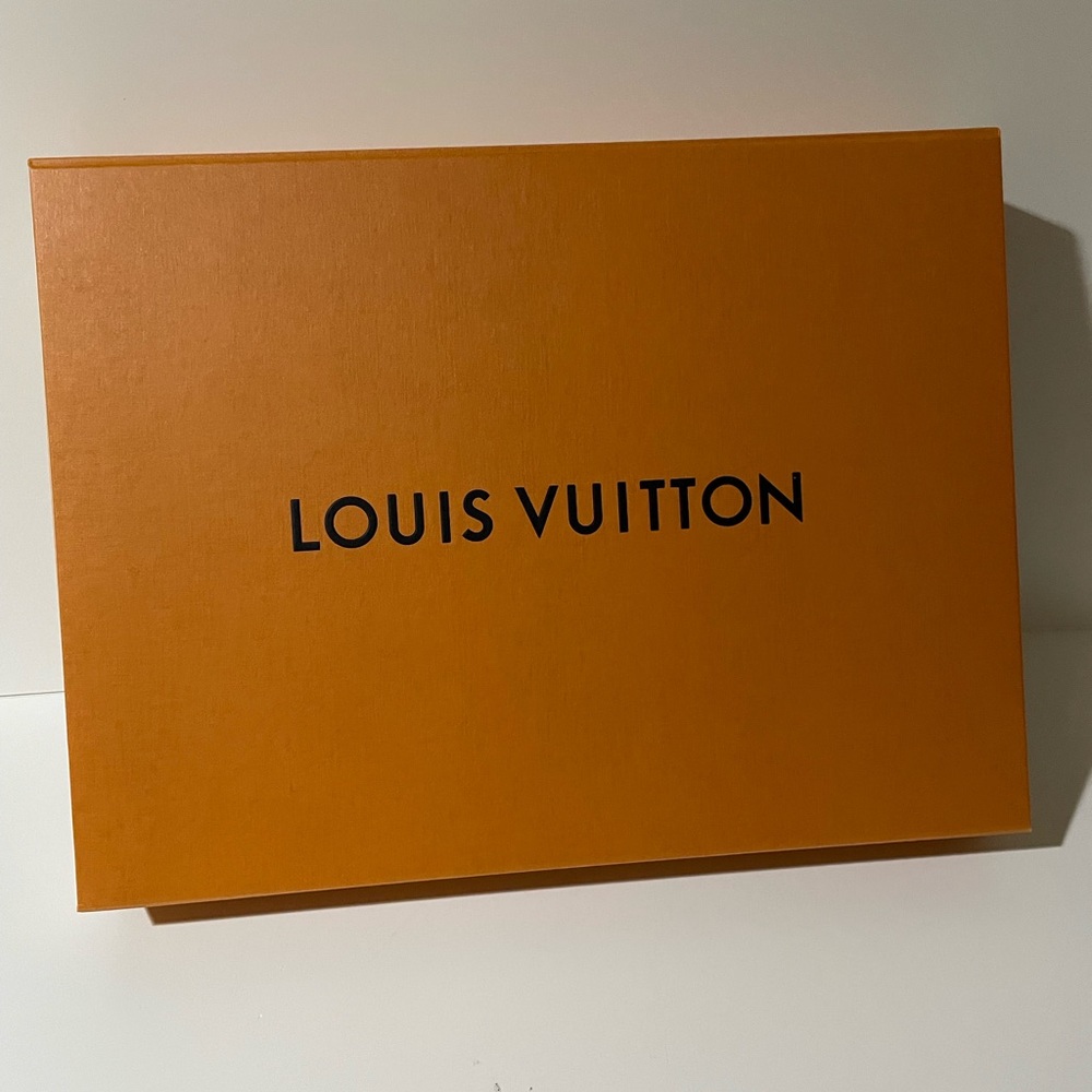 Empty Louis Vuitton Orange Magnetic Box